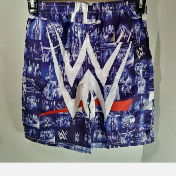 Boy's Sz S Multicolored 3D Graphic Swimtrunks Featuring Smackdown WWE SuperStars - Picture 8 of 12